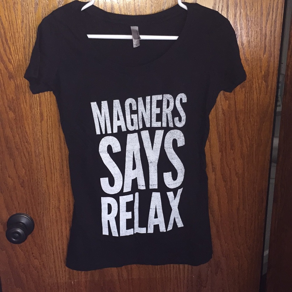NWOT Black scoop neck tee